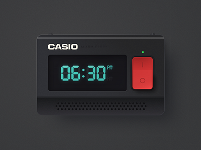 Cassio Clock clock coloful dark design interface neomorphic neomorphism prototype skeuomorph skeuomorphic skeuomorphism ui