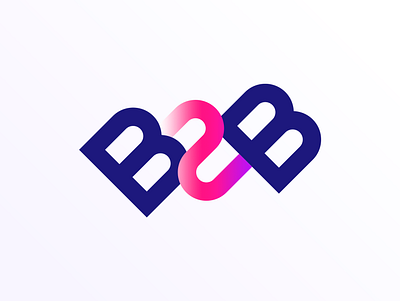 VB2B Icon branding coloful design icon interface logo type typography