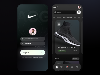 Nike ACG App / Dark Mode