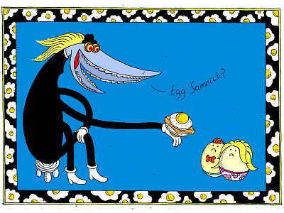 Egg Samnich. breakfast comics eggs illustration mr good guy