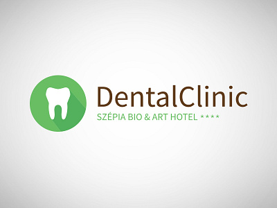 Dental Clinic logo dental flat logo webdesign