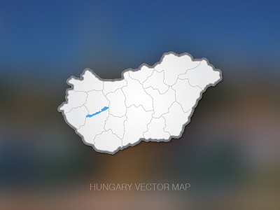 Hungary Vector Map