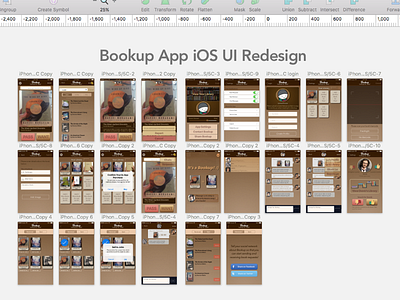 Bookup App iOS UI Redesign - Screen Flow