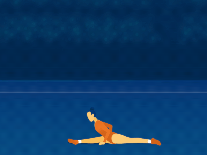 Gymnastics Animation animation design gif girl gymnastic