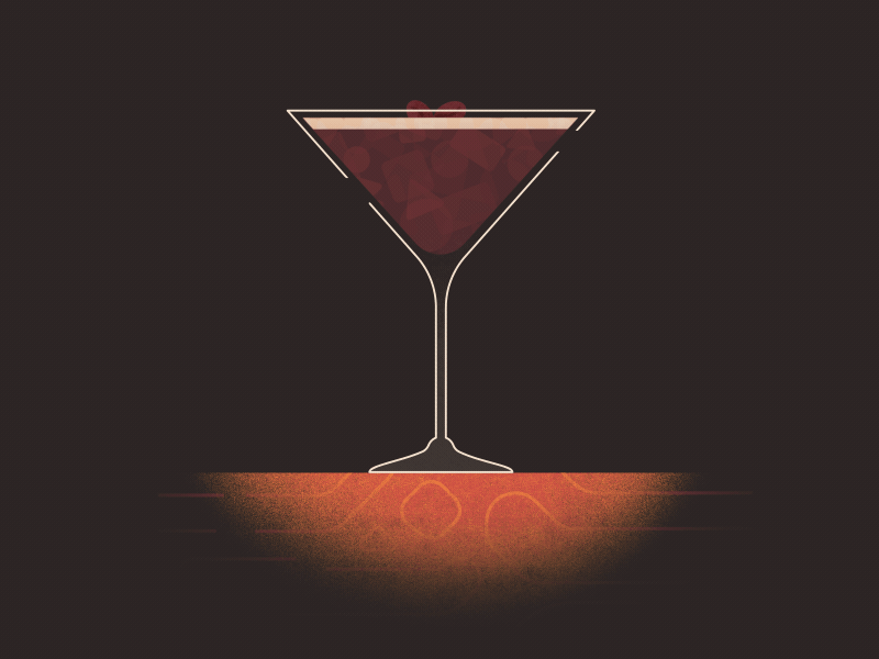 Espresso Martini alcohol animation brisbane cocktail design gif illustration illustrator loop