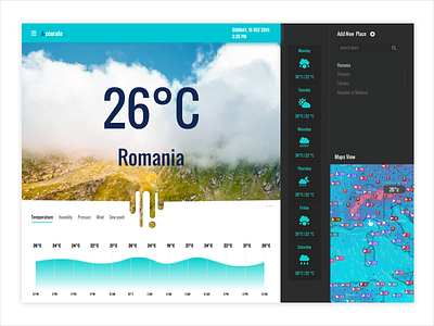 weather ui branding creative design temperature typography ui uiux ux weather weather app weather forecast web