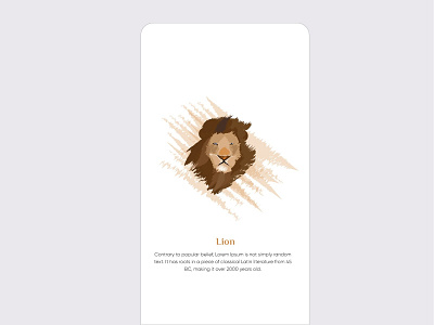 Lion app brand branding design design flat graphics icon illustration illustrator interface ios logo