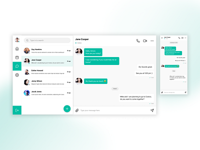 Daily UI #013 - Direct Messaging app daily ui daily ui 013 dailyui design message mobile rwd ui design