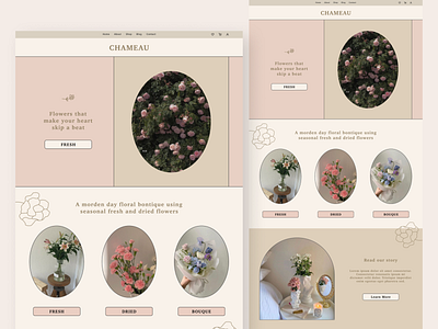 Flower E-commerce Landing Page