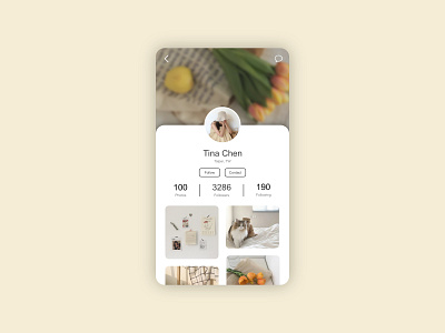 Daily UI #006 - User Profile