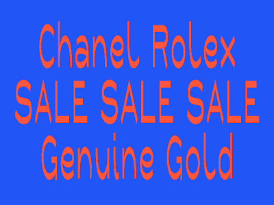 SALE SALE SALE chanel genuine gold kitsch rolex stretch type design