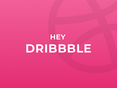 Hey Dribbble debut debuts dribbble hello hey invite shot