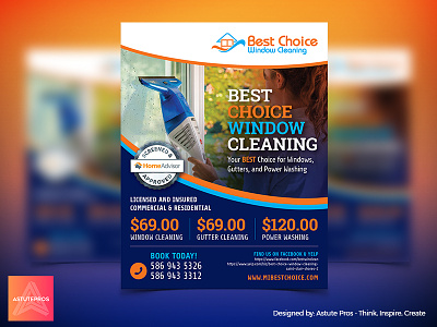 Best Choice Cleaning - Flyer Design flyer artwork flyer design layout design