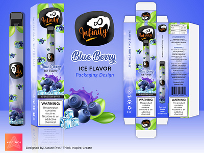 Blue Berry Ice Vape Flavor adobe indesign adobe photoshop graphic design graphicdesign layout format packagedesign packaging packaging design packaging mockup print print design