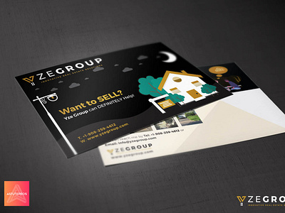 YZE Group Post Card Design adobe illustrator graphic design graphicdesign layout format post postcard postcards print print design