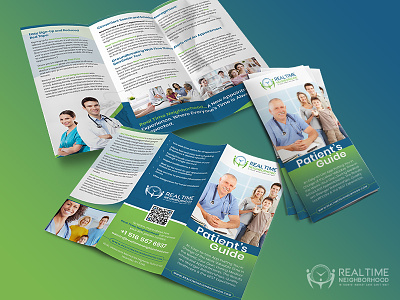 Trifold Brochure - Patient's Guide a4 brochures adobe indesign brochure graphic design layout format print print design trifold brochure trifold mockup trifold template
