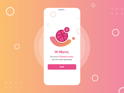 2 Dribbble Invites Giveaway design draft dribbble best shot dribbble giveaway dribbble invite dribbble invite giveaway graphic design illustration ui ux vector