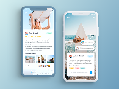 Event Discovery App app clean comments design app event events flat ios iphone mobile mobile app mobile app design mobile ui school sketch surf surfing telaviv ui ux