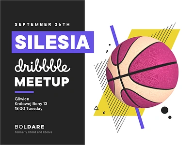 Silesia Dribbble Meetup boldare design dribbblemeetup illustration logo meetup ui ux vector web