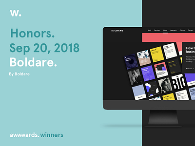 Honorable mention - Awwwards ae after effects animation app boldare mobile product ui ux website