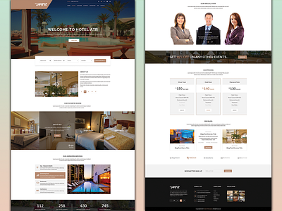Hotel ATR Website design graphic design ui ux