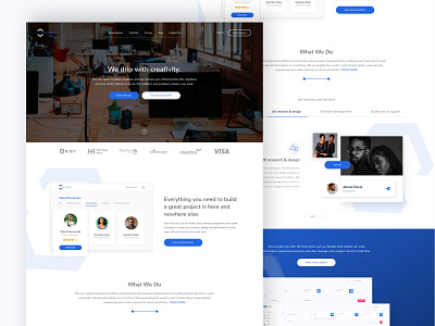 Natterbase Proposed Design creative agency design homepage ui