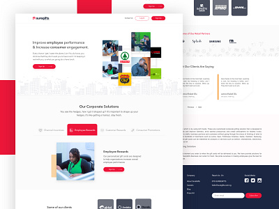 Suregift Business Homepage design homepage ui web web design