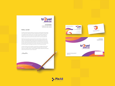 Stationery Design for "Travel With Us"