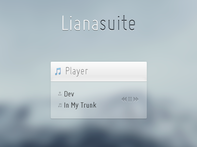 Liana Suite \ Player elements fengenzus liana suite music player simple soft suite transparent