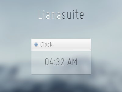 Liana Suite \ Clock clock elements fengenzus liana suite numbers simple soft suite transparent