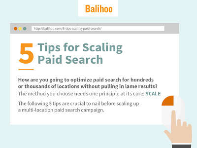 5 Tips For Scaling Paid Search Across Locations infographic lotsofcopy paid search