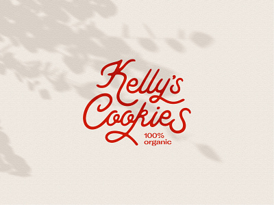 Kelly's Cookies Logo art branding cookies design illustration lettering logo logomark typography