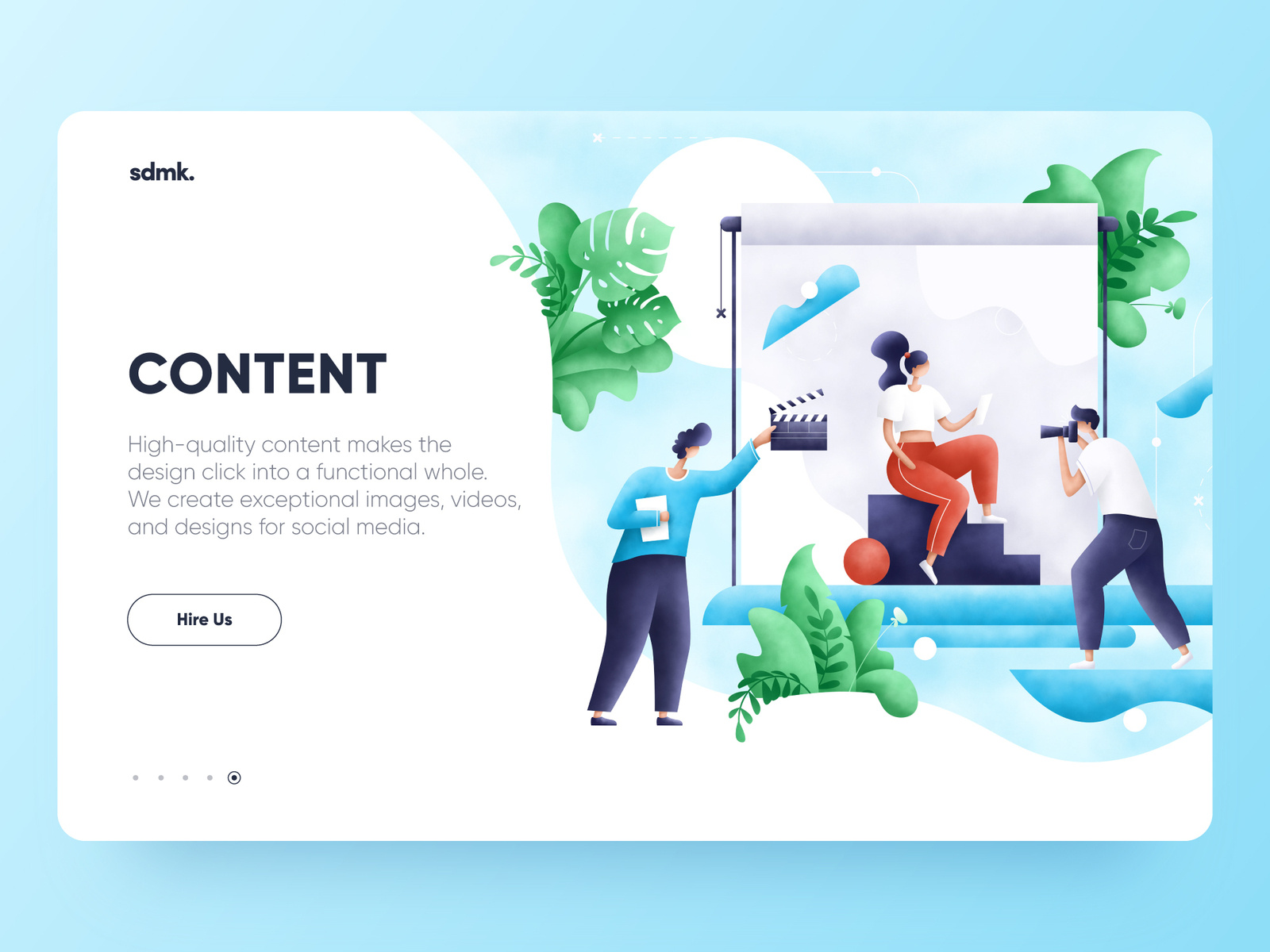 Content Illustration by Krestovskaya Anna for Orizon UI/UX Design