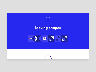 Moving shapes animation daily design geometry illustration inspiration minimal motion shape typography vector web webdesign website