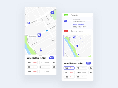 Fiiind 2 bus map navigation transport ui ux