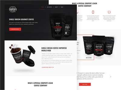 Coffee Landing Page Design