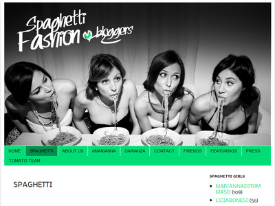 Spaghetti Fashion bloggers blog brand restyling web
