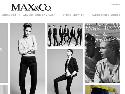 MAX&Co. fashion graphic web design