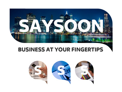 Saysoon Business at Your Fingertips, brand identity app brand colour communication graphic design video web