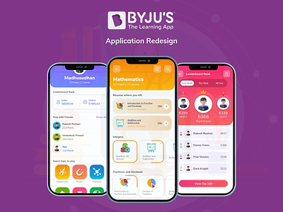BYJU'S The Learning App Redesign design