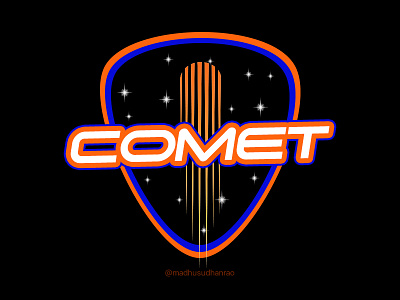 Comet color comet dailylogochallenge logo rocketship