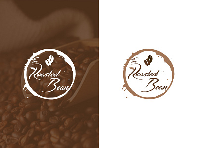 The Roasted Bean beans brown coffee dailylogochallenge logo