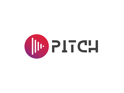 Pitch black color dailylogochallenge logo music pitch