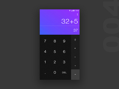 Daily UI #004 - Calculator calculator dailyui