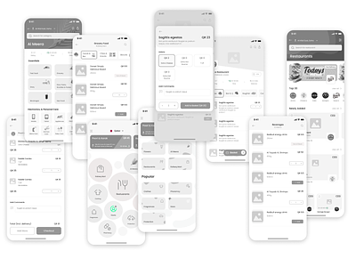 Low Fidelity - Wireframe delivery app