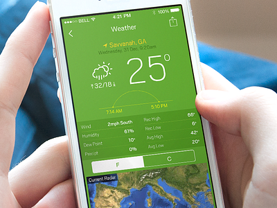 Weather UI icons ios 7 ios 8 iphone iphone app map share temperature weather