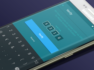 Verify code android code digit material design passcode verify