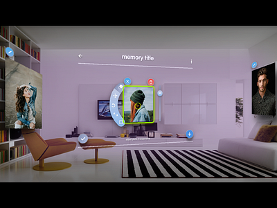 AR/VR concept android augmented reality editing icons iphonex photo real world ui ux vr widgets