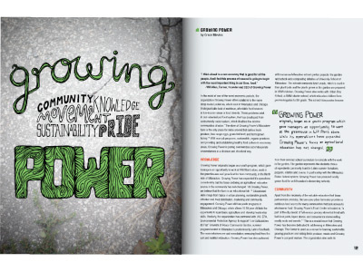 Growing Power ecology farm illustrative magazine sustainable type urban