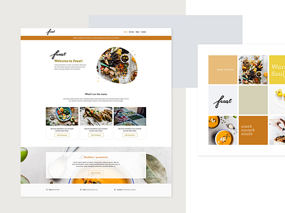 Feast Catering web design.